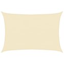 ŻAGIEL PRZECIWSŁONECZNY OGRODOWY MARKIZA TARAS JASNOSZARY PROSTOKĄTNY 4X6 M KREMOWY