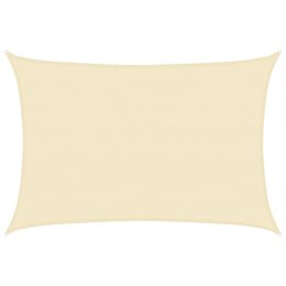ŻAGIEL PRZECIWSŁONECZNY OGRODOWY MARKIZA TARAS JASNOSZARY PROSTOKĄTNY 4X6 M KREMOWY