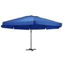 PARASOL OGRODOWY NA ALUMINIOWYM SŁUPKU 500CM NIEBIESKI