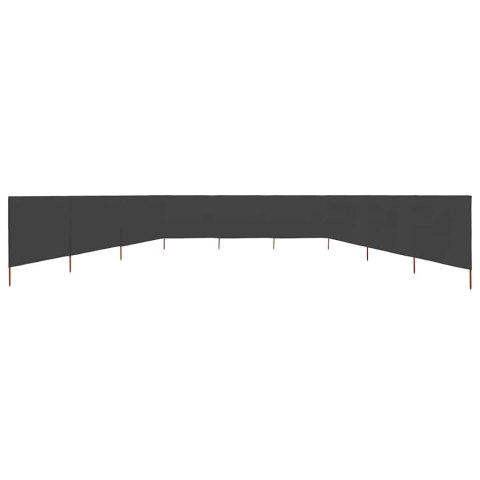 PARAWAN 9-SKRZYDŁOWY Z TKANINY 1200X80CM ANTRACYTOWY