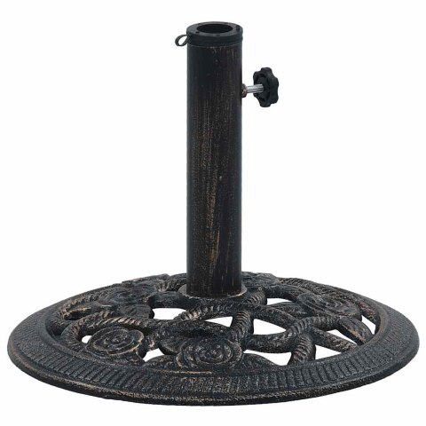 PODSTAWA POD PARASOL CZARNY I BRĄZ 9KG 40CM ŻELIWO