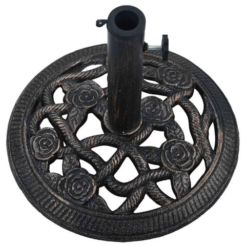 PODSTAWA POD PARASOL CZARNY I BRĄZ 9KG 40CM ŻELIWO