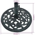 PODSTAWA POD PARASOL ZIELONA 9KG 40CM ŻELIWO