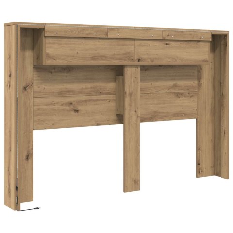 SZAFKA Z WEZGŁOWIEM Z LED ZE LED LIGHTS DĄB RZEMIEŚLNICZY