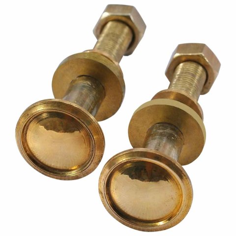 ZAPASOWE KÓŁKA DO LEŻAKA 2 SZT. LITE DREWNO TEKOWE