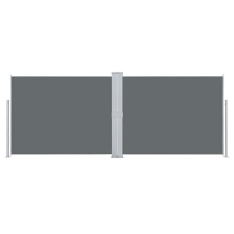 VidaXL Zwijana markiza boczna, antracytowa, 140 x 1000 cm