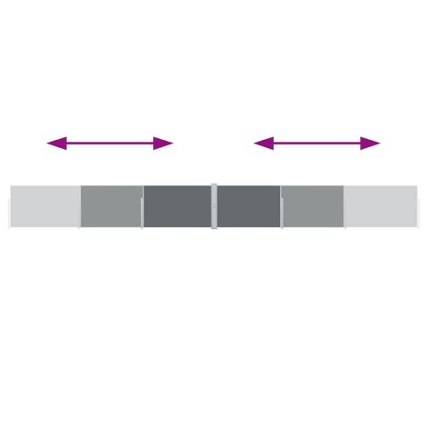 VidaXL Zwijana markiza boczna, antracytowa, 140 x 1000 cm