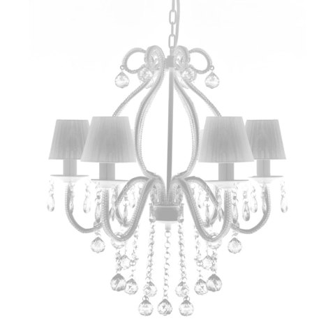 ŻYRANDOL Z 2300 KRYSZTAŁKAMI BIAŁY