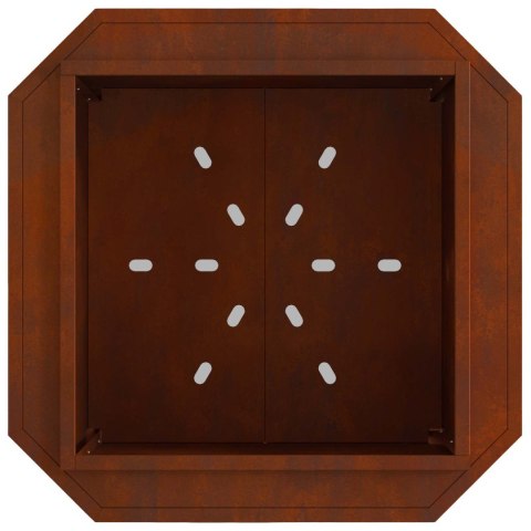 BEZDYMNY KOMINEK OGRODOWY BRĄZOWY 58X58X51CM