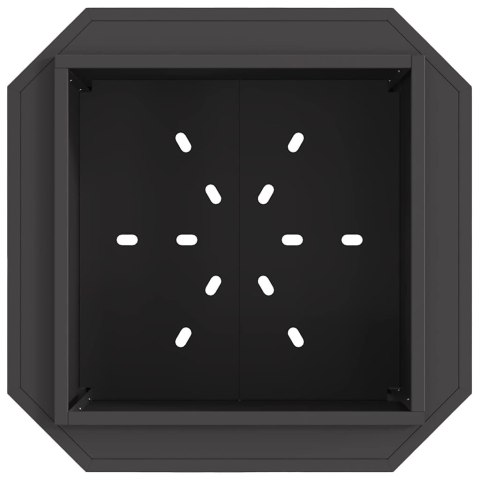 BEZDYMNY KOMINEK OGRODOWY CZARNY 58X58X51CM