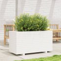 DONICA OGRODOWA BIAŁA 90X40X49,5CM LITE DREWNO SOSNOWE