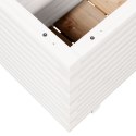 DONICA OGRODOWA BIAŁA 90X40X49,5CM LITE DREWNO SOSNOWE