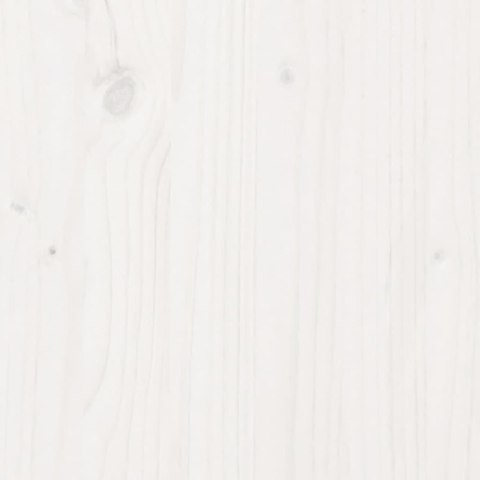 DONICA OGRODOWA BIAŁA 90X40X49,5CM LITE DREWNO SOSNOWE