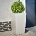 DONICE OGRODOWE 2 SZT. 45X45X75CM STAL NIERDZEWNA