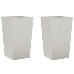 DONICE OGRODOWE 2 SZT. 45X45X75CM STAL NIERDZEWNA