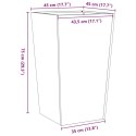 DONICE OGRODOWE 2 SZT. 45X45X75CM STAL NIERDZEWNA