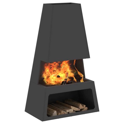 KOMINEK CZARNY 60X35X100CM STAL