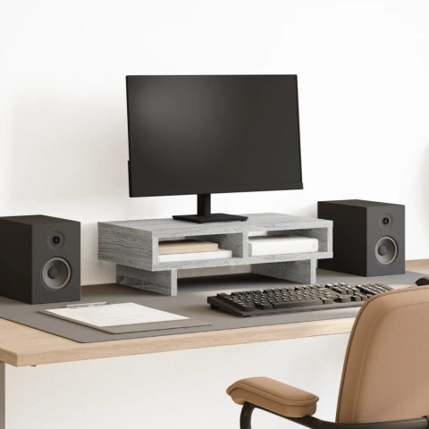 PODSTAWKA POD MONITOR SZARY DĄB SONOMA 50X27X15CM