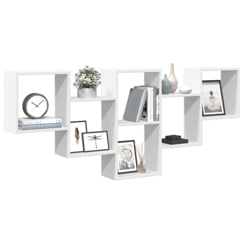 PÓŁKA ŚCIENNA BIAŁA 159X18X66CM