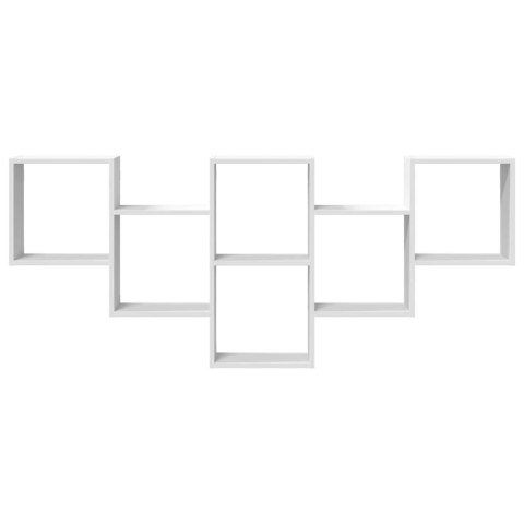 PÓŁKA ŚCIENNA BIAŁA 159X18X66CM