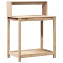 STOLIK OGRODNICZY Z PÓŁKAMI 82,5X50X109,5CM DREWNO SOSNOWE