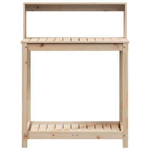 STOLIK OGRODNICZY Z PÓŁKAMI 82,5X50X109,5CM DREWNO SOSNOWE
