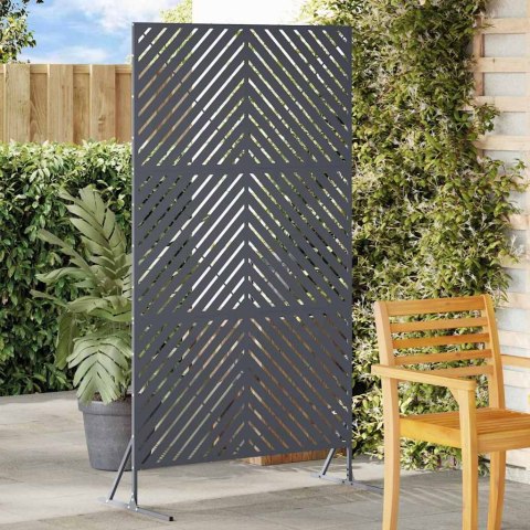 EKRAN PRYWATNOŚCI ANTRACYT 100X50X180CM STAL