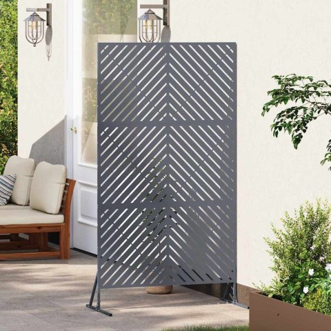 EKRAN PRYWATNOŚCI ANTRACYT 100X50X180CM STAL
