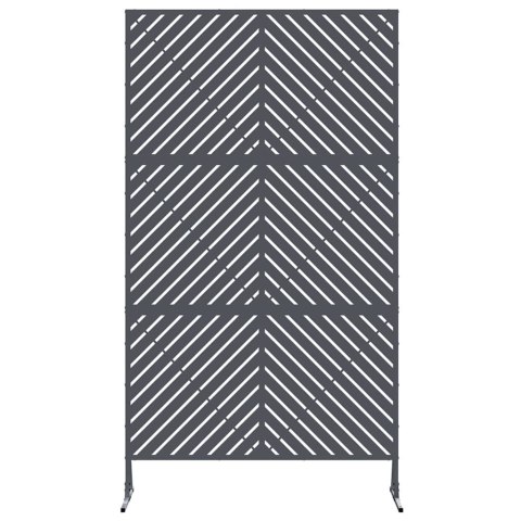 EKRAN PRYWATNOŚCI ANTRACYT 100X50X180CM STAL