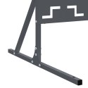 EKRAN PRYWATNOŚCI ANTRACYT 100X50X180CM STAL