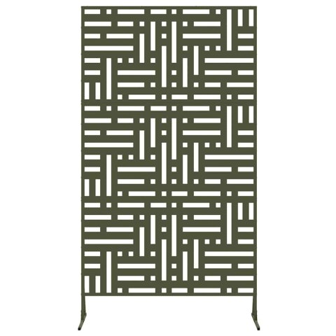 EKRAN PRYWATNOŚCI OLIWKOWY 100X50X180CM STAL