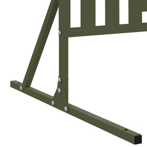 EKRAN PRYWATNOŚCI OLIWKOWY 100X50X180CM STAL