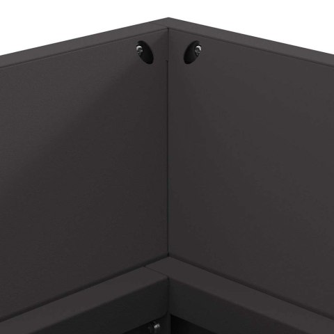 INDUSTRIALNY KOMINEK ZE STALI 160X45X35CM Z MIEJSCEM NA PRZECHOWYWANIE DREWNA