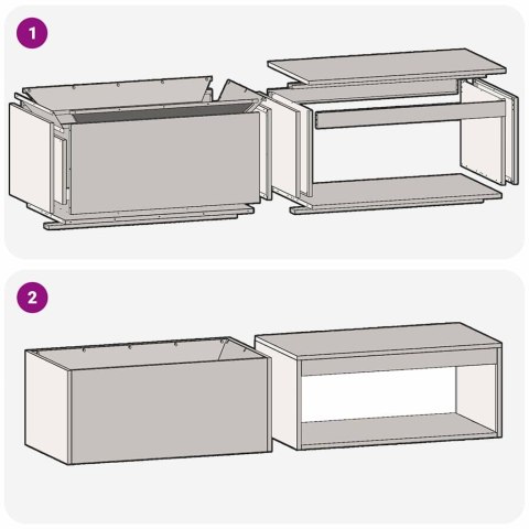 INDUSTRIALNY KOMINEK ZE STALI 160X45X35CM Z MIEJSCEM NA PRZECHOWYWANIE DREWNA