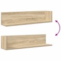 PÓŁKI ŚCIENNE 2 SZT. DĄB SONOMA 75X16,5X16,5CM