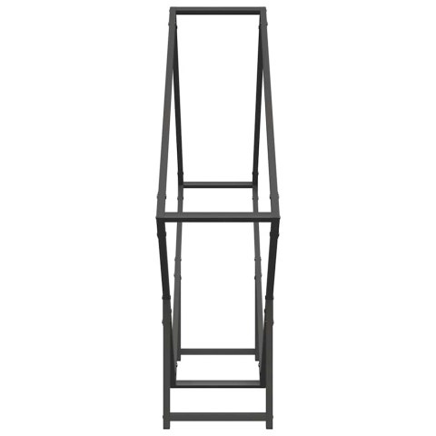 STOJAK NA DREWNO OPAŁOWE CZARNY 100X25X100CM