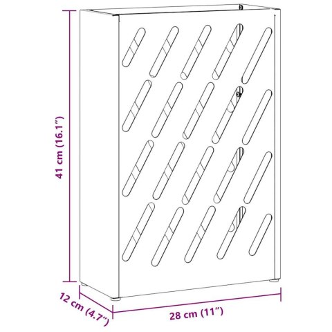 STOJAK NA PARASOL ANTRACYT 28X12X41CM STAL