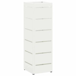 STOJAK NA PARASOL BIAŁY 15,5X15,5X49CM STAL