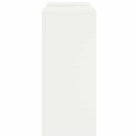 STOJAK NA ROŚLINY 2 SZT. BIAŁY 24X24X55CM STAL