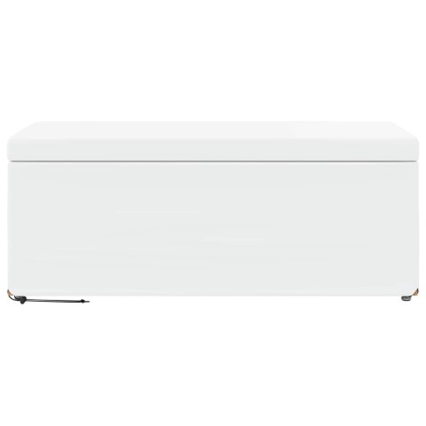 ŁAWKA BIAŁY SKÓRA EKOLOGICZNA I DREWNO INŻYNIERYJNE