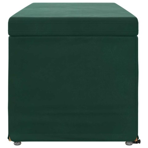 ŁAWKA CIEMNA ZIELEŃ WELUR I DREWNO INŻYNIERYJNE