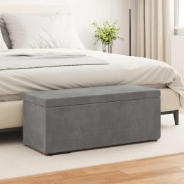 HALKA CIEMNOSZARY 101X 41X 40CM WELUR I DREWNO INŻYNIERYJNE