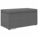 ŁAWKA CIEMNOSZARY 81X41X40CM TKANINA I DREWNO INŻYNIERYJNE