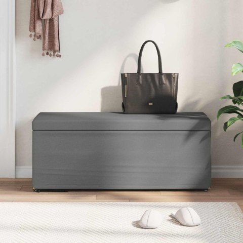 ŁAWKA CIEMNOSZARY TKANINA I DREWNO INŻYNIERYJNE