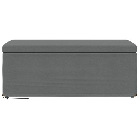 ŁAWKA CIEMNOSZARY TKANINA I DREWNO INŻYNIERYJNE