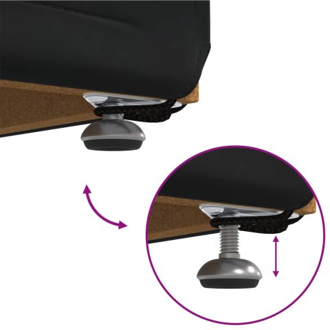 ŁAWKA CZARNY 101X41X40CM WELUR I DREWNO INŻYNIERYJNE