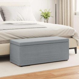 HALKA JASNOSZARY 101X 41X 40CM TKANINA I DREWNO INŻYNIERYJNE