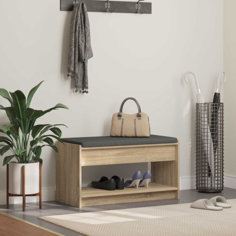 ŁAWKA W PRZEDPOKOJU Z PODUSZKĄ DĄB SONOMA 83X38X45CM