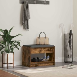 ŁAWKA W PRZEDPOKOJU Z PODUSZKĄ DĄB WĘDZONY 63X38X45CM