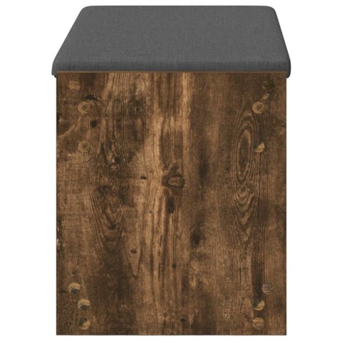 ŁAWKA W PRZEDPOKOJU Z PODUSZKĄ DĄB WĘDZONY 83X38X45CM